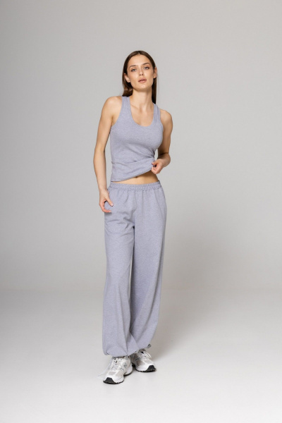 Майка Twok 252108 серый меланж - фото 2