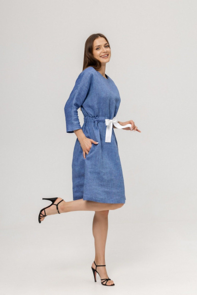 Платье Twok 555115 джинс - фото 3