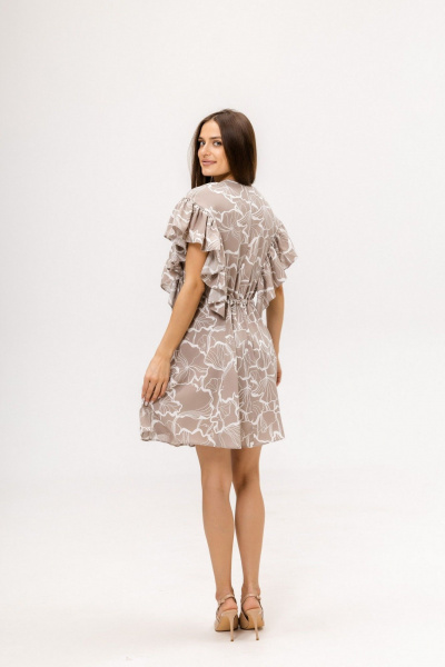 Платье Twok 555202 какао принт - фото 8