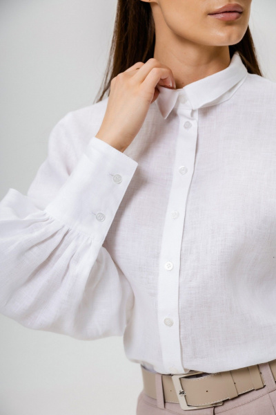 Блуза Twok 555212 белый - фото 8