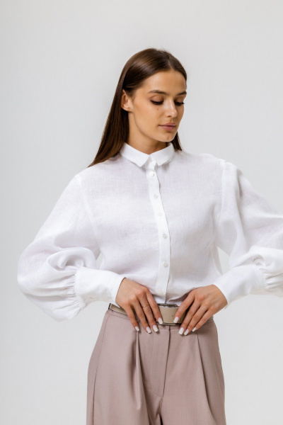 Блуза Twok 555212 белый - фото 7