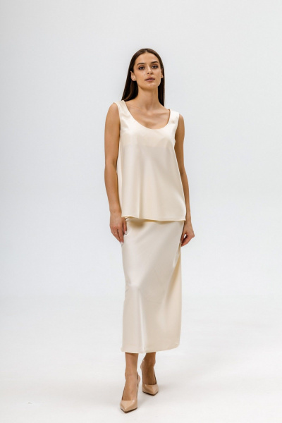 Юбка Twok 555501 сливочный - фото 3