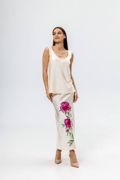 Юбка Twok 555511 сливочный - фото 7