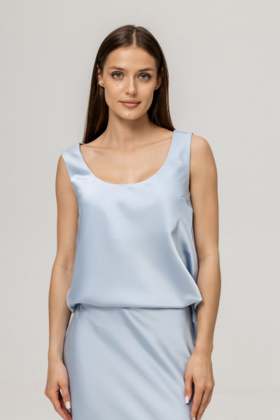 Топ Twok 555534 серо-голубой - фото 1