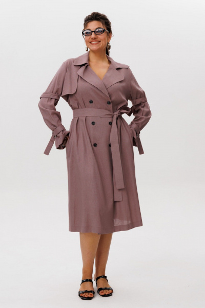 Платье Anelli 1577 сушеная_роза - фото 1