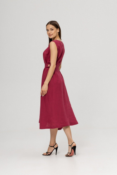 Платье Twok 555904 вишневый - фото 5