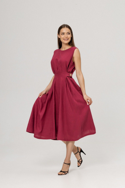 Платье Twok 555904 вишневый - фото 1