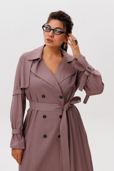 Платье Anelli 1577 сушеная_роза - фото 3