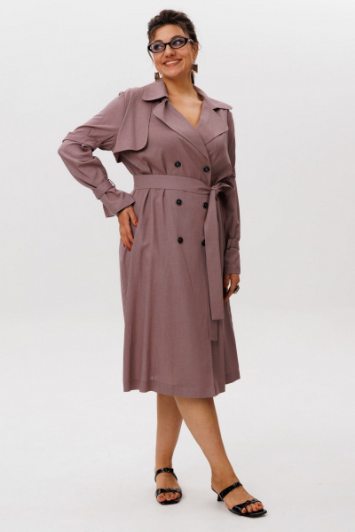 Платье Anelli 1577 сушеная_роза - фото 2