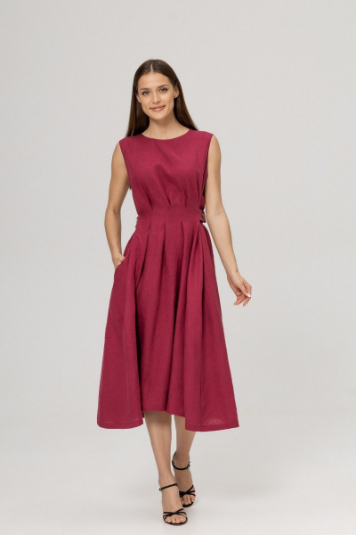 Платье Twok 555904 вишневый - фото 3