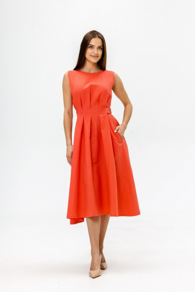 Платье Twok 555911 коралловый - фото 9