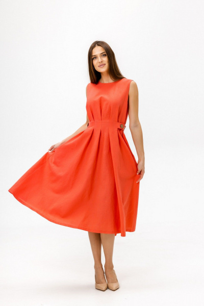 Платье Twok 555911 коралловый - фото 2
