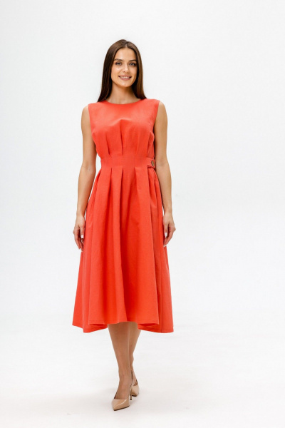 Платье Twok 555911 коралловый - фото 3