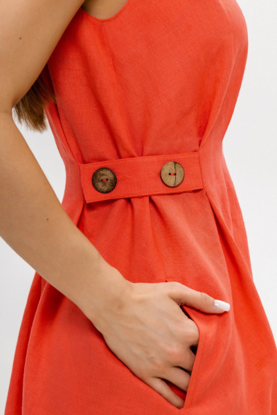 Платье Twok 555911 коралловый - фото 5