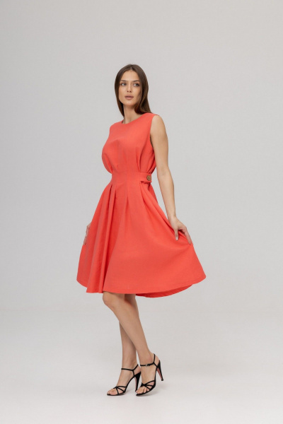 Платье Twok 555912 коралловый - фото 8