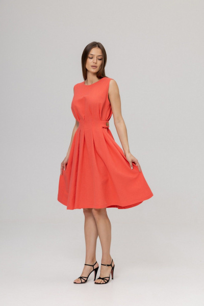 Платье Twok 555912 коралловый - фото 2