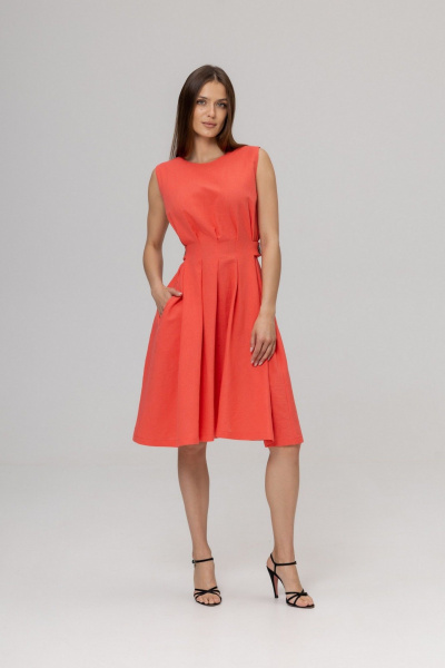 Платье Twok 555912 коралловый - фото 7
