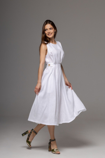 Платье Twok 555922 белый - фото 1