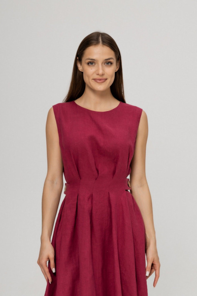 Платье Twok 555944 вишневый - фото 4