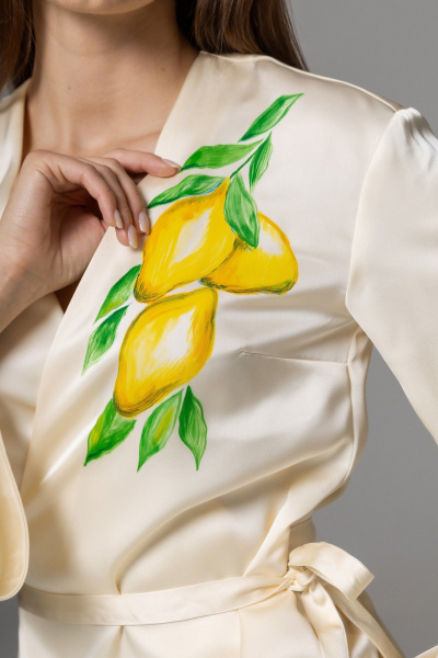 Брюки, кардиган Twok 556334 сливочный - фото 9