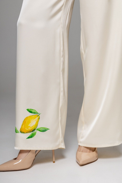 Брюки, кардиган Twok 556334 сливочный - фото 8