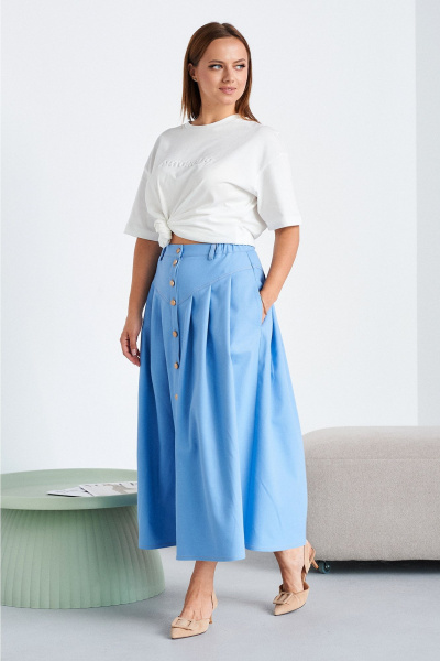 Юбка Liona Style 949 голубой - фото 1