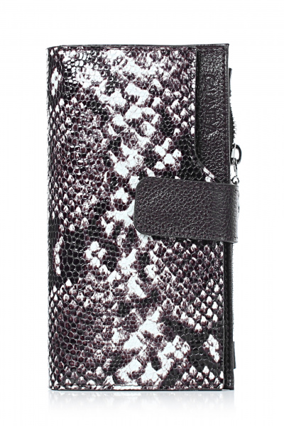 Портмоне Galanteya 43424.25с475к45 ч.бел/коричн - фото 1