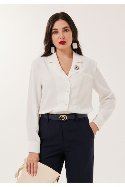 Блуза Твой имидж 2179 молочный - фото 4