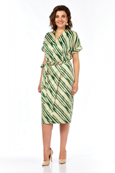 Платье Rishelie 967 молочно-зеленый - фото 2