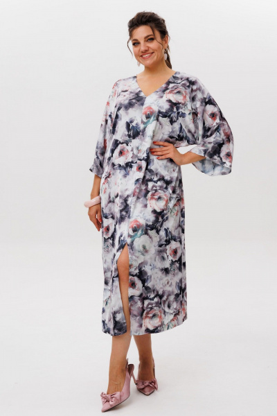 Платье Anelli 1622 фарфоровый_розарий - фото 2