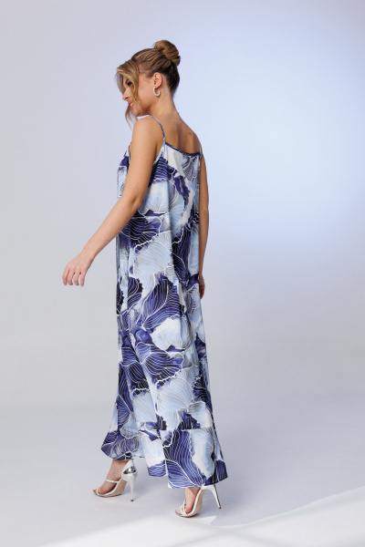 Сарафан Faufilure C1734 синий - фото 3