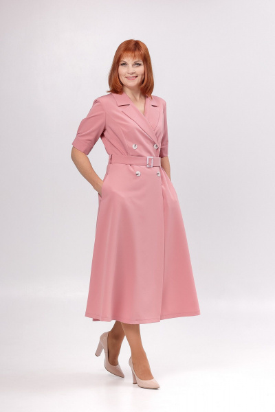 Платье Соджи 648 пудровый - фото 4