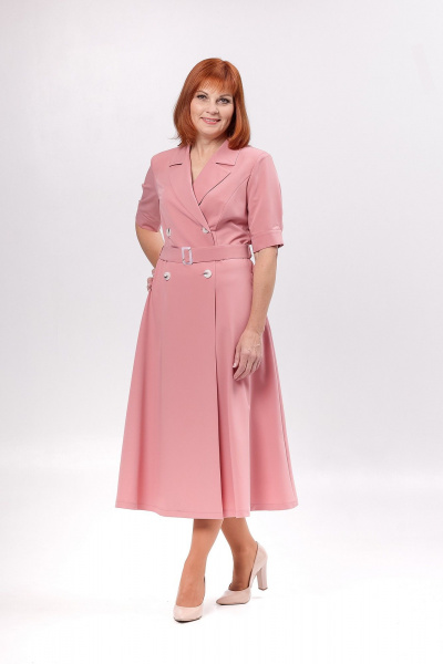 Платье Соджи 648 пудровый - фото 3