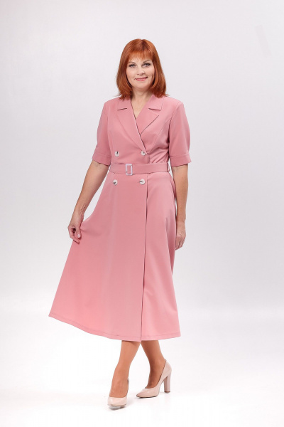 Платье Соджи 648 пудровый - фото 2