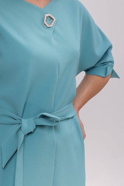 Платье Соджи 649 светло-бирюзовый - фото 4