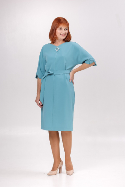 Платье Соджи 649 светло-бирюзовый - фото 2
