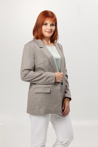 Жакет Соджи 583/1 коричнневый - фото 3