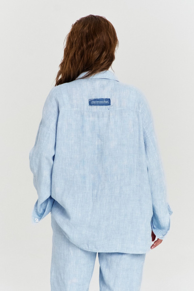 Рубашка AVE RARA 2226 голубой_меланж - фото 2