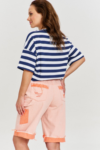 Шорты AVE RARA 4148 розово-оранжевый - фото 4