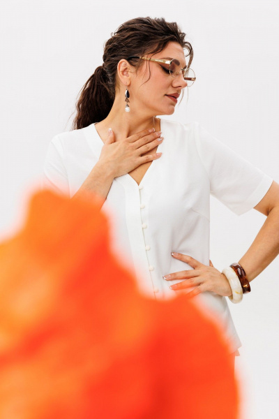 Блуза, брюки Anelli 1401 айсберг - фото 7