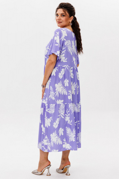 Платье Anelli 1408 лунная_сирень - фото 5