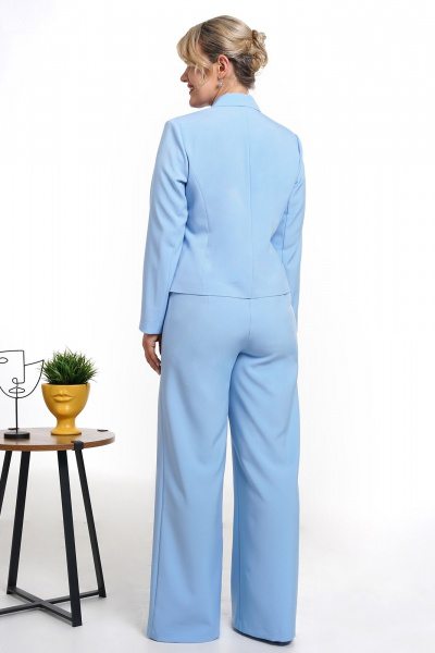 Брюки, жакет Alani Collection 2042 голубой - фото 6