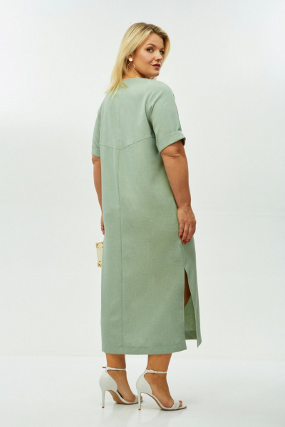 Платье LadisLine 1572 мята - фото 4
