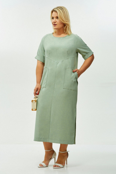 Платье LadisLine 1572 мята - фото 1