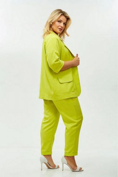 Брюки, жакет LadisLine 1573 салатовый - фото 6