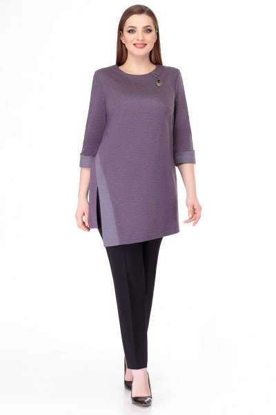 Туника БелЭкспози 1081 серо-фиолетовый - фото 1