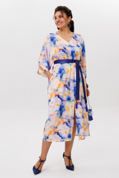 Платье Anelli 1622 акварель - фото 8