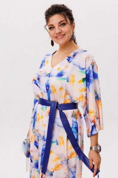 Платье Anelli 1622 акварель - фото 3