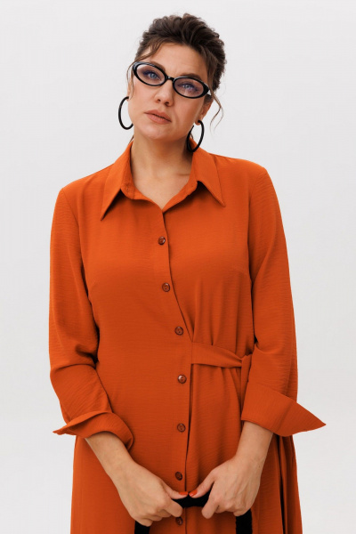 Платье Anelli 1616 кирпичный_поцелуй - фото 9