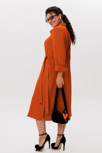 Платье Anelli 1616 кирпичный_поцелуй - фото 8